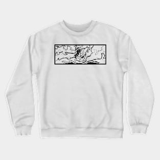 Black and White Emo hero Crewneck Sweatshirt